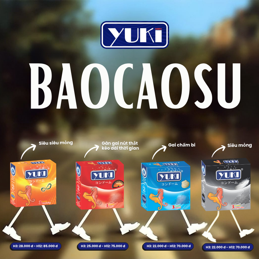 Bao Cao Su YUKI® – Cao Cấp , Mềm Mịn Tự Nhiên, An Toàn Khi Quan Hệ